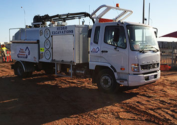 hydro excavator truck